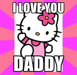 Little Girl Mona loves Daddy!